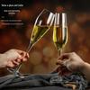 ZISIZ Lead-Free Crystal Handmade Champagne Glass