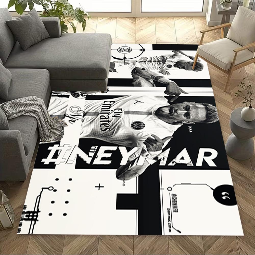 Brazilian Football Legend Floor Rug Office Rug Design for Study room Dormitory Outdoor Balcony Antislip Carpet Anime Office Decor Gift for Festivals