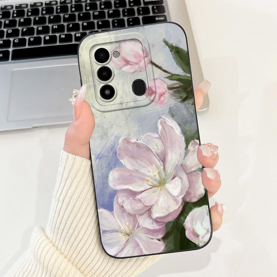 For Tecno Spark 8C Case KG5k KG5j KG5n Luxury Candy Painted Cover Soft TPU Shell For Tecno Spark Go 2022 KG5 Spark8C Phone Cases