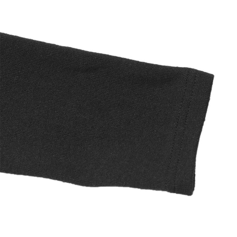 YYFS Női divat tavaszi őszi egyszínű nyomtatású, hosszú ujjú, V-nyakú, magas derekú alkalmi ruhák