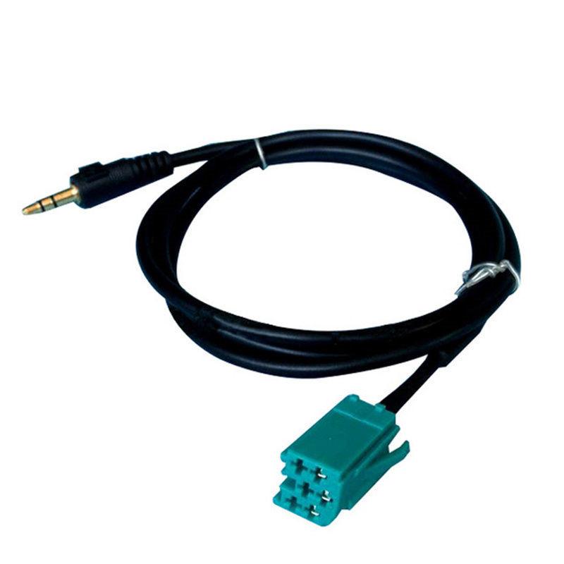 3.5mm Jack Aux Input Adapter Audio Cable For Renault Clio Megane 2005-2012