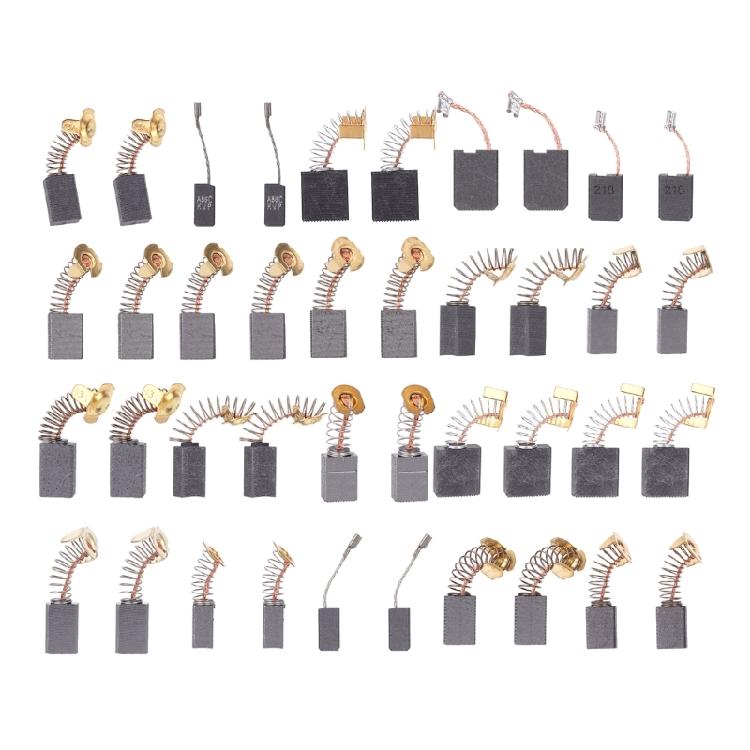 

40Pcs Power Tool Carbon Brushes Replacement with 10 Size Can Be Realized 1