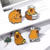 Stylish Capybara Enamel Brooch Dainty Lapel Pin Adornment Perfect for Clothing Accessories and Backpack Decoration