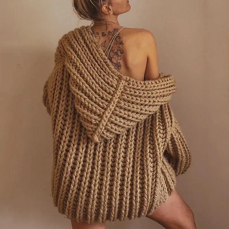 2023 European & American Loose Knit Short Sleeve Women's Cardigan Sweater Coat