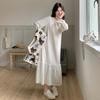 2025 Trendy French Printed Vest & Hollow Long Skirt Set: Sweet, Gentle Two-Piece Dress Suit