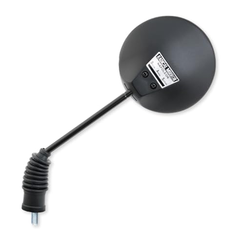 Tanax Napoleon Radical Motorcycle Mirror, Black, Left/Right Compatible, 8mm Standard Thread, AU-8