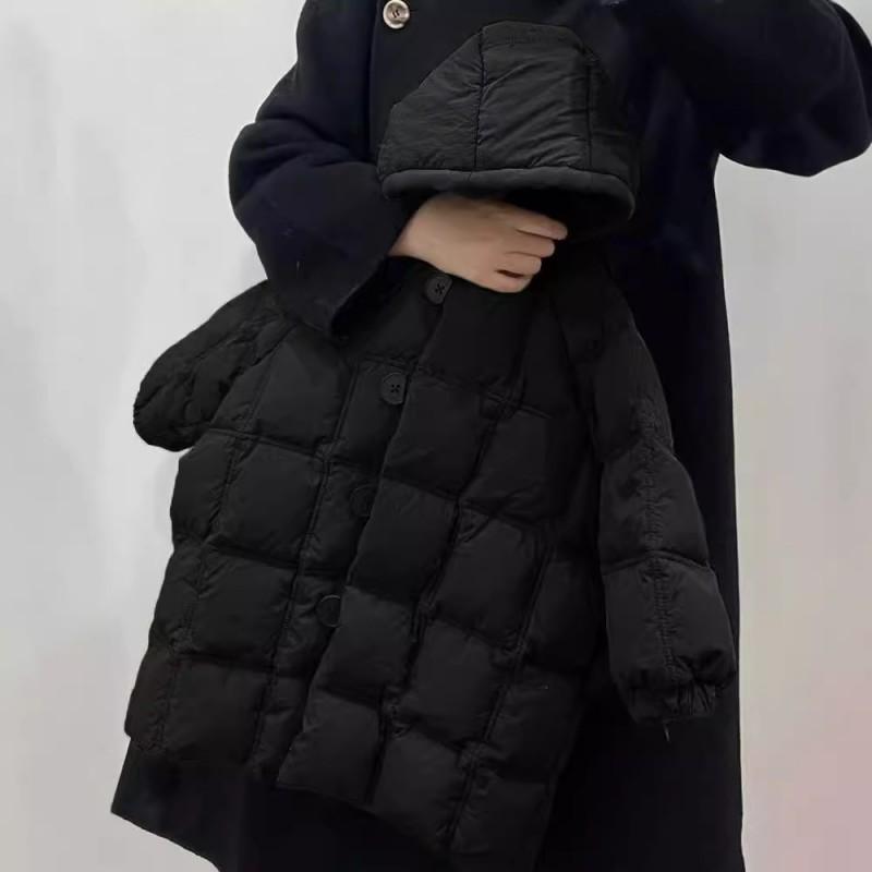 Boys Girls Mid-Length Plaid Cotton Coat Kids Thick Warm Hooded Jacket Winter 2026