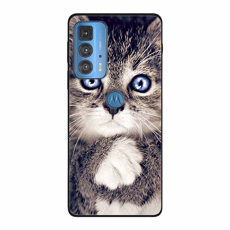 Dla Motorola Moto Edge 20 Pro Lite 5G Case odporny na wstrząsy miękki silikon TPU tylna pokrywa dla Moto Edge20 Fusion Pro etui na telefony śliczne
