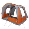 Car Tent for 4 Persons Gray and Orange Waterproof