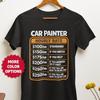 Funny Car Painter Hourly Rate T-Shirt, Auto Body Painting Tee Gifts