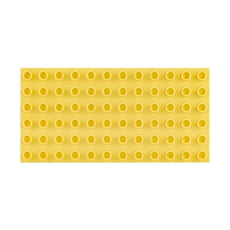 6x12 Punkter Byggklossar Set Basplattor för Stora Byggklossar Plattor Montering Tegel Basplatta Kompatibel med Duplo Byggklossar