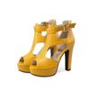 Girls' Shoes Women Pumps High Heels Platform Shoes Peep Toe Peep Toe Gladiator Sandals 12cm Heels Ladies Party Shoes Size 31-43