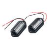 Car License Plate Light with White Bulbs, Fits SUV Truck Trailer Van, Solves Dim License Plate Lighting & Safety Risks