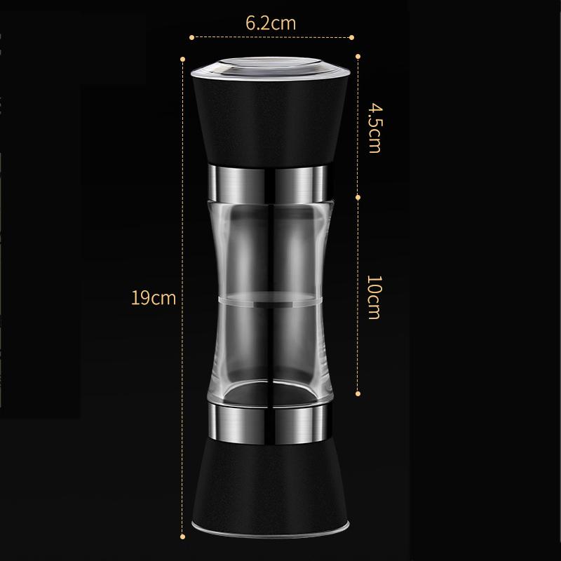 

Мельница для перца из нержавеющей стали, мельница для перца, регулируемая степень грубости, ручные ручки, соляная мельница, многоразовая перечница, солонки
