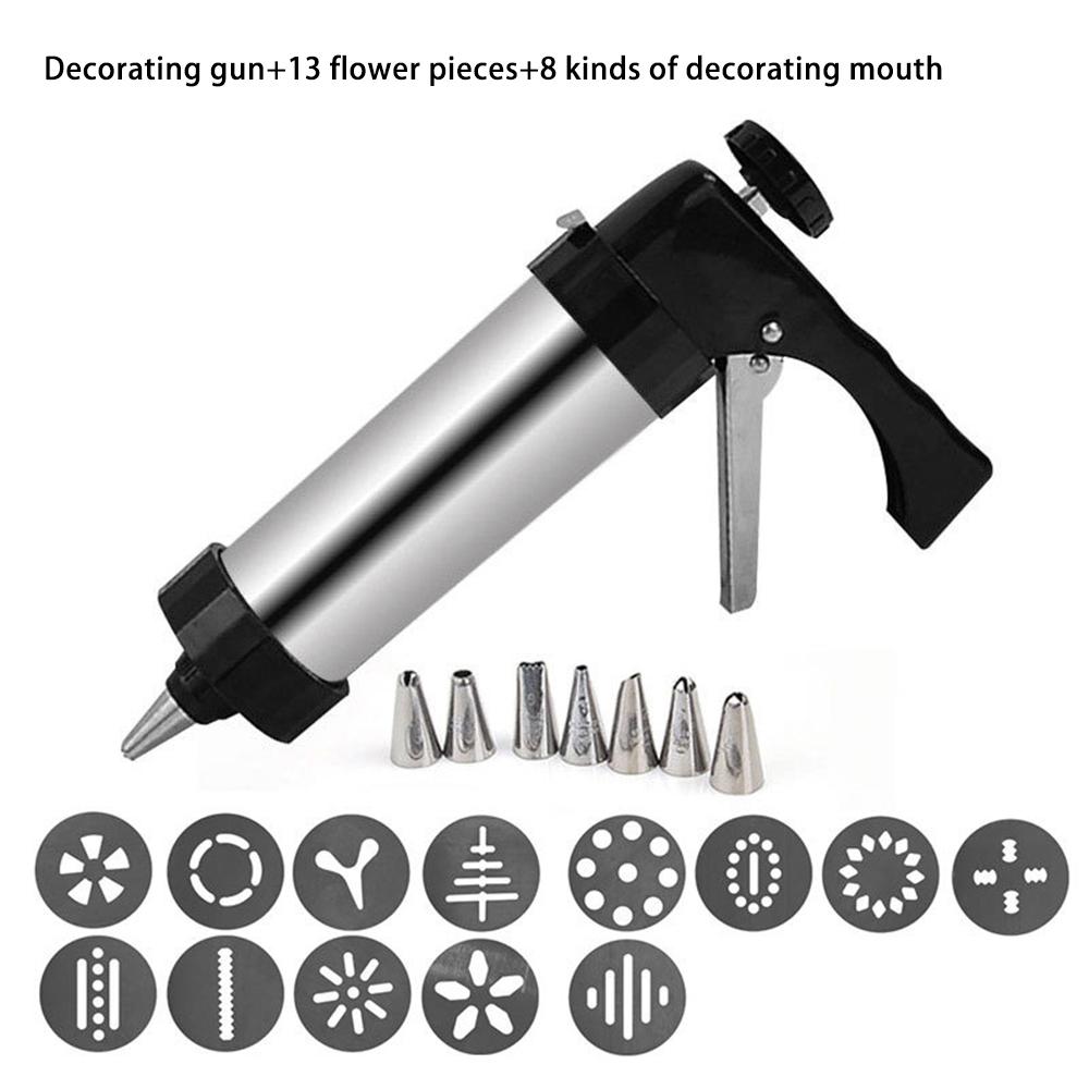 Biscuit Maker Cookie Gun Machine Cookie Making Cake Decoration Press Molds Pastry Piping Nozzles Cookie Press Kit