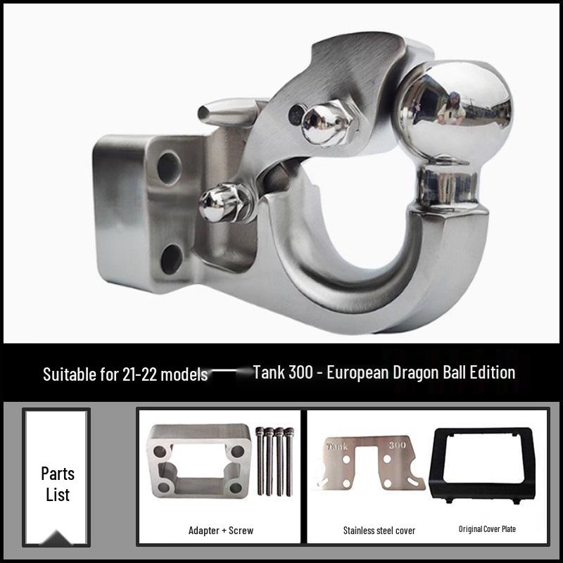 Premium 304 Stainless Steel Tow Hook for Tank 300, Patrol Cruiser, Land Cruiser, and Universal Rogue