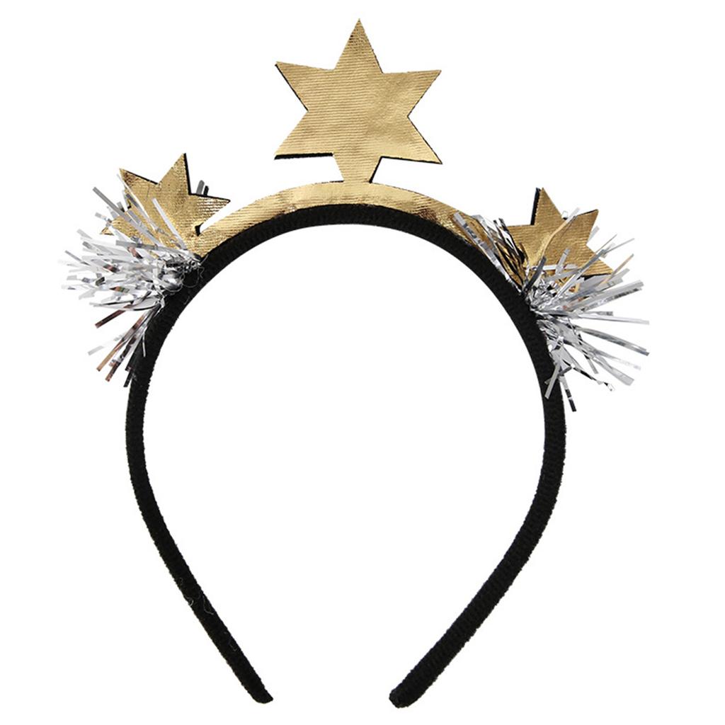 Glitter Headband 2025 Photo Props Fun Headband Party Blingbling Karaoke Party Hair Hoop Tinsel for Christmas Stage