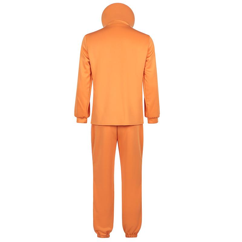 Movie Vector Cosplay Costume Orange Jakect Pant Glasses Outfits Set Mushroom-shaped Wig Halloween Fancy Suit Party Suit