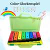 Ennbom Colorful Orff Instrument Sound Block, 8-Note Glockenspiel with Storage Case, Gift for New Year