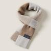 JIUMU Men's Pure Wool Plaid Scarf WY169