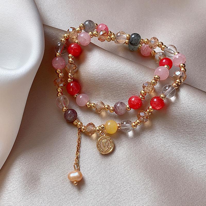 2025 Trendy Pearl Zircon Flower Bow Bracelet: Women's Chic, High-End, Versatile Design