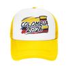 Kolumbien Fußballspiel Netz-Baseballkappen Unisex Sonnenhüte USA Kanada Mexiko Fußballkappen Verstellbare Sommer-Trucker-Kappen