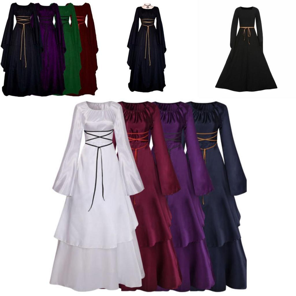 Elegant Victorian Renaissance Gothic Costume Gown For Cosplay And Fantasy Events