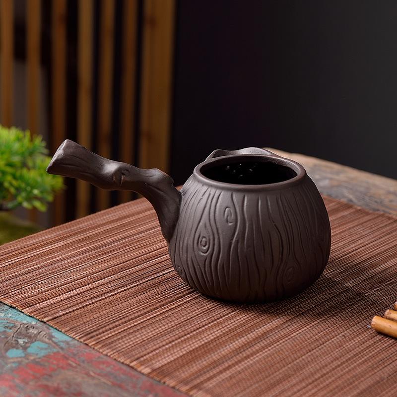 Teedose, Teebereiter, Teekanne, Kung Fu Tee, Teekanne, Teeglas, Lila Sand Dichtes Filterloch Kanne