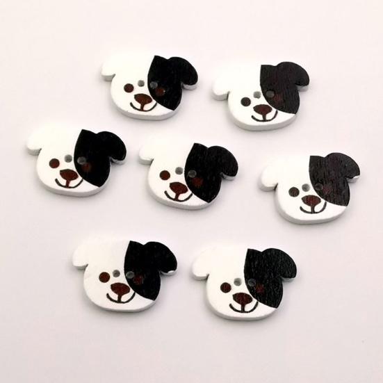 50Pcs Painted Buttons Bright Color Beautiful Easy Clean Not Easily Break Craft Buttons for Clothing