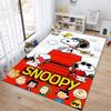 Rug with a Snoopy cartoon print, non-slip and stain-resistant, perfect for home decoration and as a gift for friends and family.