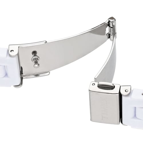 TIMEX Classic Digital Tile Collection Unisex Watch, Black Dial, Quartz Movement, TW2V20000-1, White