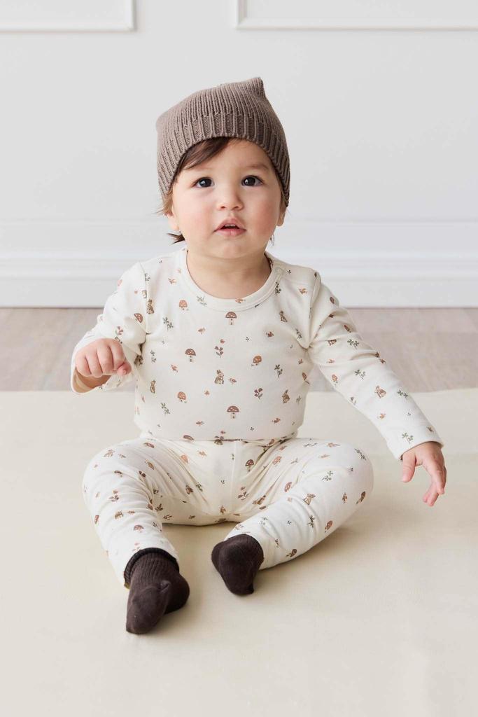 OC Long Sleeve Bodysuit Foraging Friends JBCO245228 Baby IVR 50 [Jamie Kay]