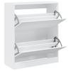 Vidaxl Szafka Na Buty, Biała, 80X34X96,5 Cm, Materiał Drewnopochodny