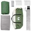 Cabin Tent with Roof Green 8 Person Polyester and Steel