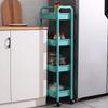 Multi Functional Kitchen Trolley Organizer Storage Rack Multi-Tiered Kitchen Cart with 360° Swivel Wheels Large Capacity Shelf