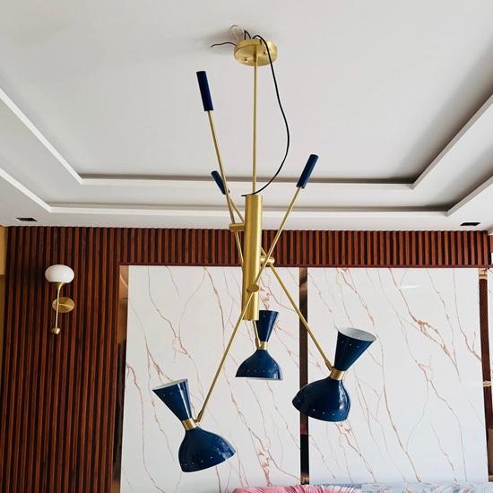 109.22 cm Brass Sputnik Chandelier Mid Century Modern Light Fixture Decorative Gift