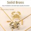 Hardware Crab Design Drawer Handles Luxury Closet Door Knobs Trendy Brass Cabinet Pulls  Window
