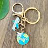Cherry Blossom Keychain Cute Sweet Metal Pendant Accessories Airplane Kitten Alloy Pendant Fun