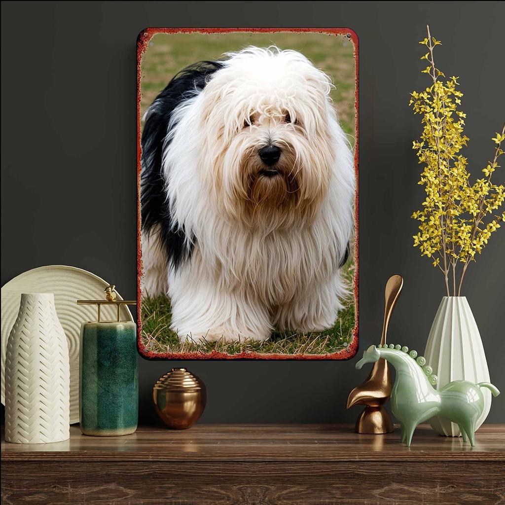 Retro Metal Sign Cute Pets Wall Decor Tin Plate Art for Living Room Bar Cafe