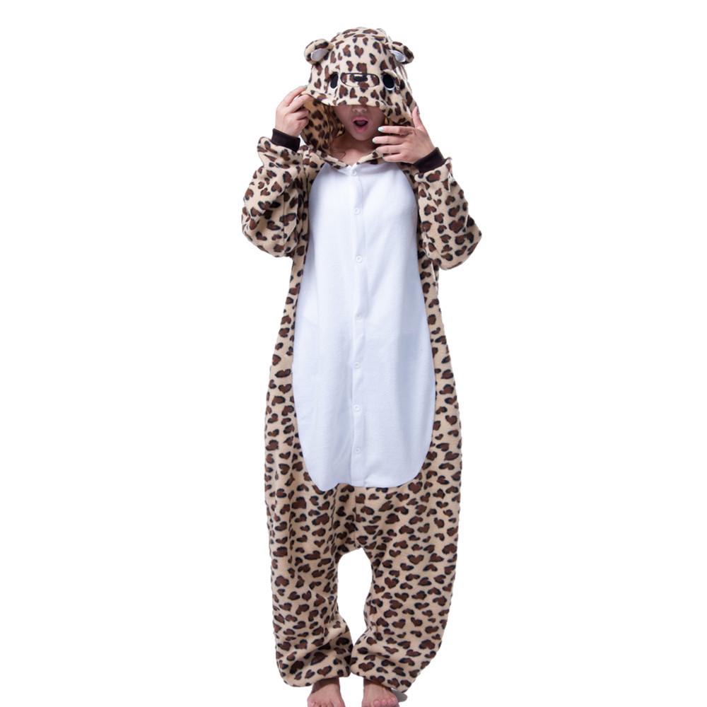 Combinaisons Animales Lion Tigre Léopard Loup Renard Zèbre Hippopotame Koala Chauve-souris Âne Lapin Chinchilla Grenouille Abeille Pingouin Chien Kigurumi Adulte S&Other