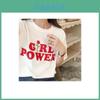 Premium Quality Casual T-shirt Featuring Girl Power Message For Confident Femmes