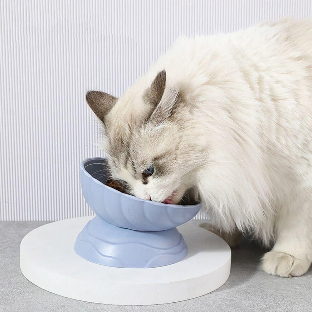 Slanted Mouth Cat Bowl Adjustable Dog Food Feeding Basin Pet Drinking Feeder  Kitten Puppy