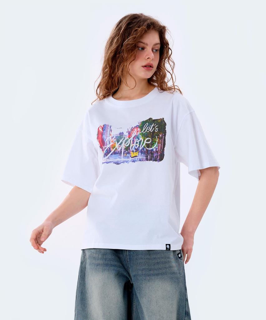 GHOST REPUBLIC City Pop Graphic Short Sleeve T-Shirt 2 Colors Gt-391
