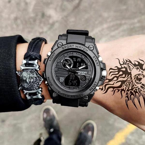 Sport Herrenuhren Top-Marke Luxus Militär Quarzuhr Herren Wasserdicht S Shock Uhr