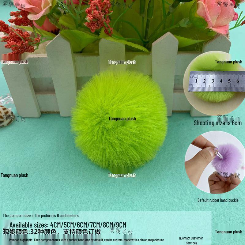 Umělé pompony z králičí kožešiny: 3cm, 4cm, 6cm pro DIY módní doplňky a dekorace
