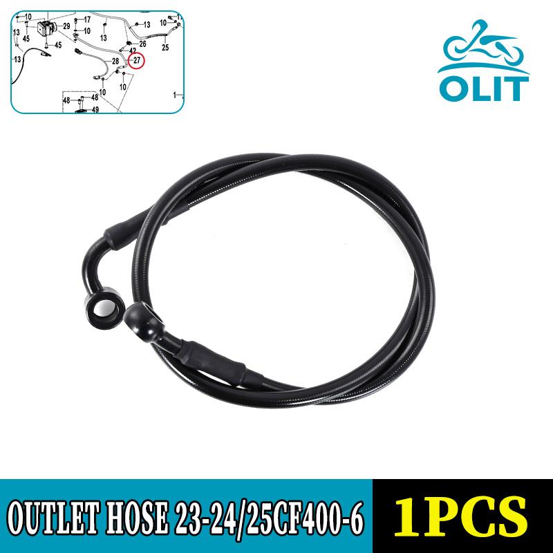 

For CFMOTO 450SR Rear Brake Fluid Inlet&Outlet Hose CF400-6 SR450 Motorcycle Accessories Original Parts Outlet 23-24