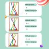 Children Rope Knots Puzzle Board Game Montessori Logical Thinking Brain Social Games Color Twisted Ropes Sorting Sensory Toys
