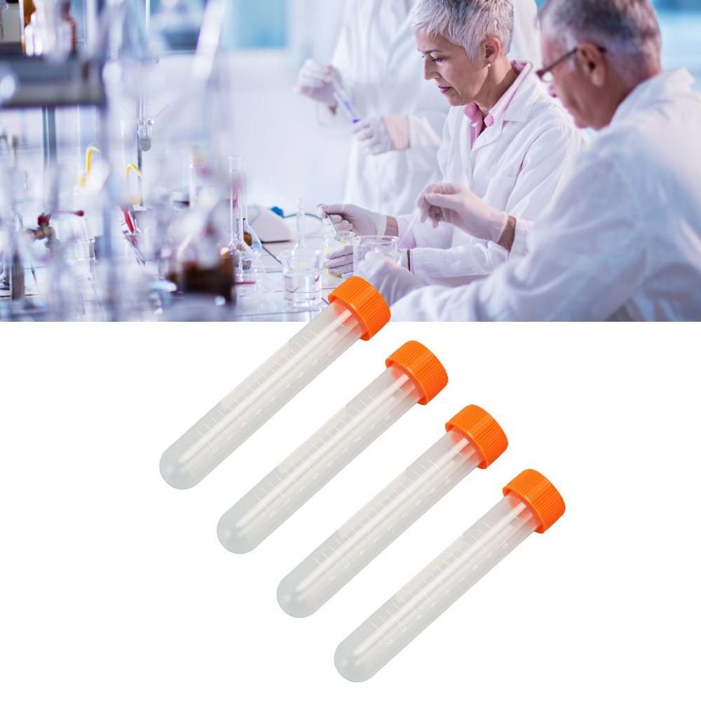 100pcs 10ml 10ml Volume 10ml Centrifuge Tube Screw Lid Screw Cap Tubes Sample Preservation