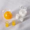 Miniature Dollhouse Fruit Juice & Milk Bottle Set - Realistic Food Play Accessories