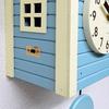 Suntel Wall Clock Aqua Blue 405 x 240 x 140 mm Domestic Handmade Cuckoo Clock Scandinavian Color Aqua Blue SQ03AB
